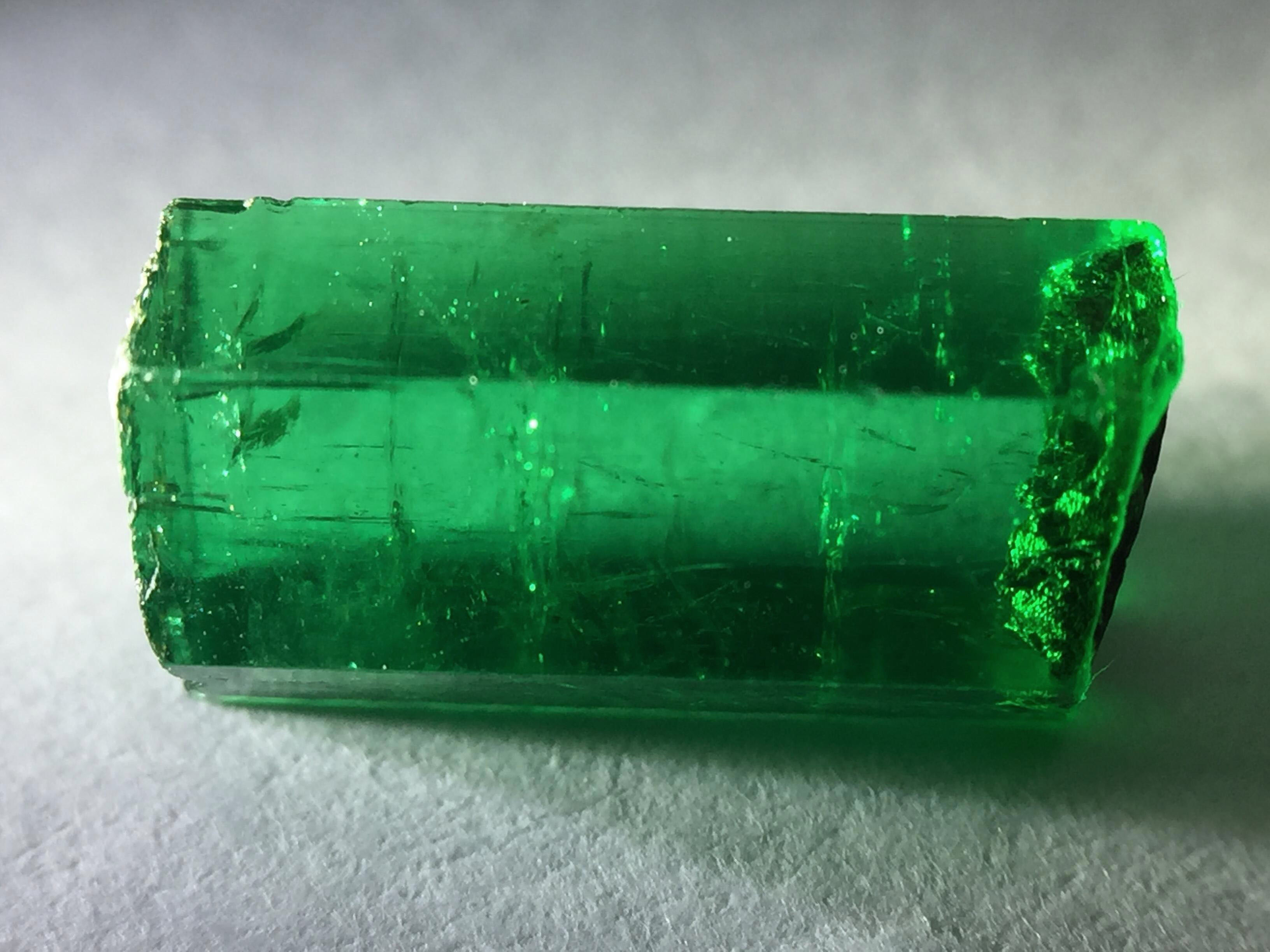 natural raw emerald crystal