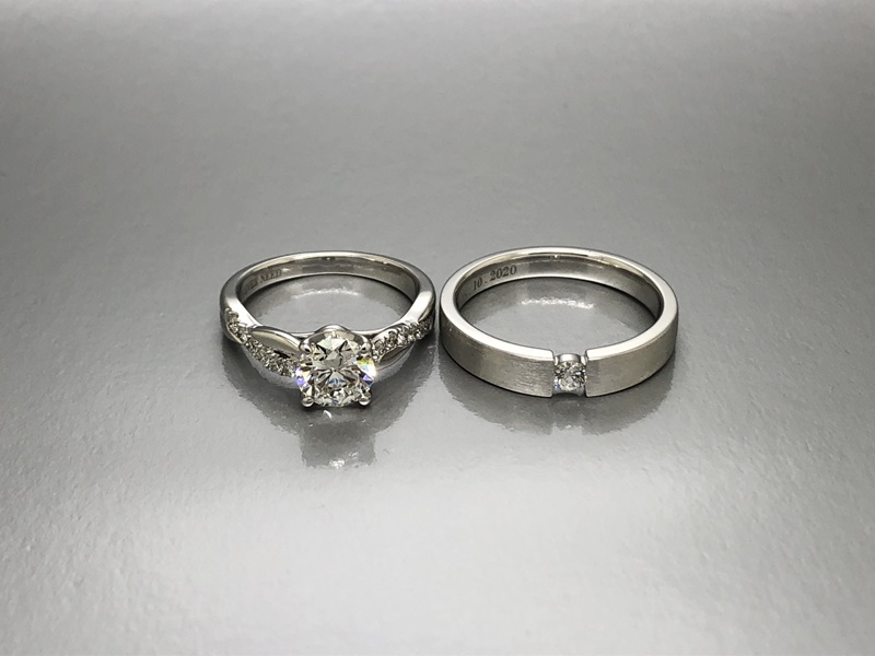 luxury couple diamond rings