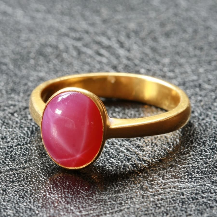 minimal ruby ring for women