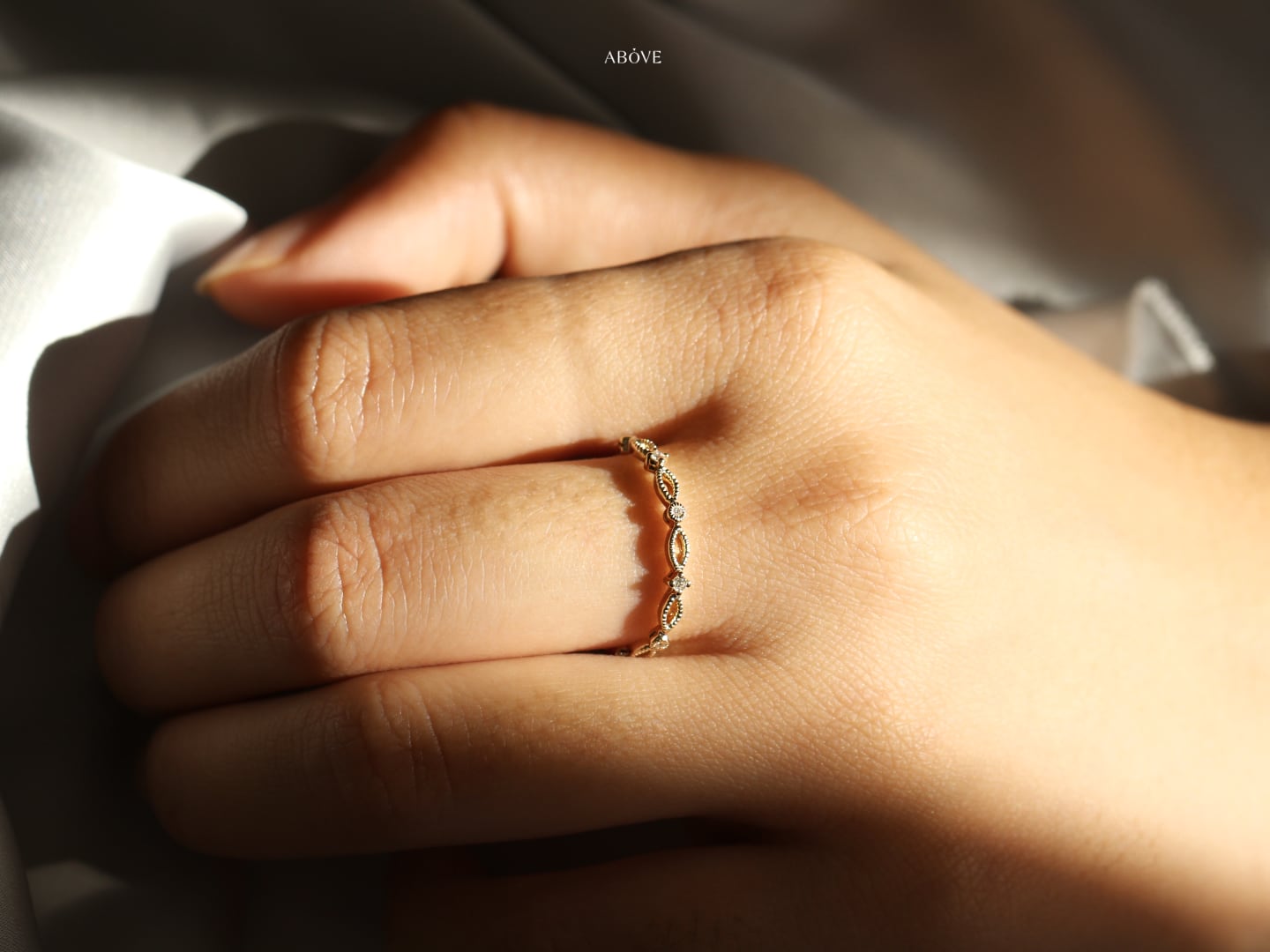 Small diamond ring