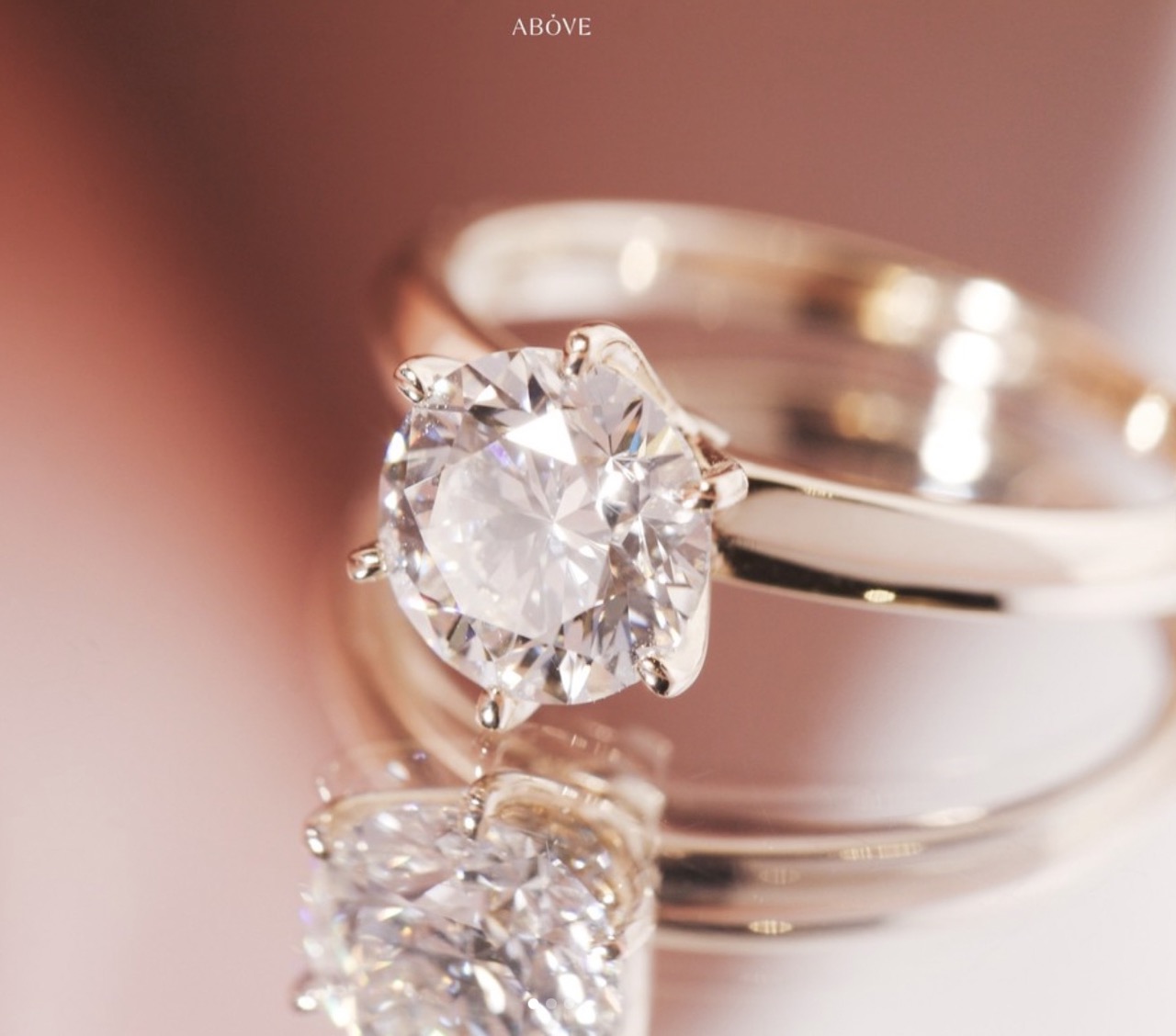 solitaire lab-grown diamond ring